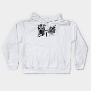 samurai in the city Kids Hoodie